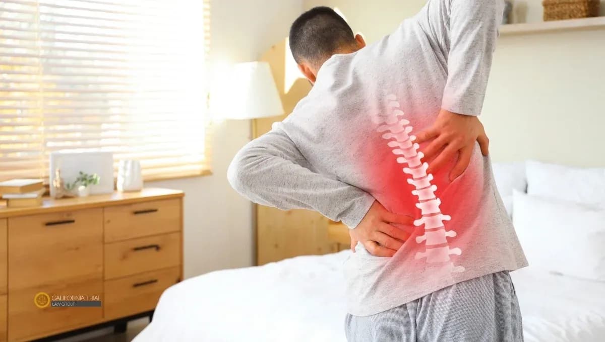 Spine injured person streching